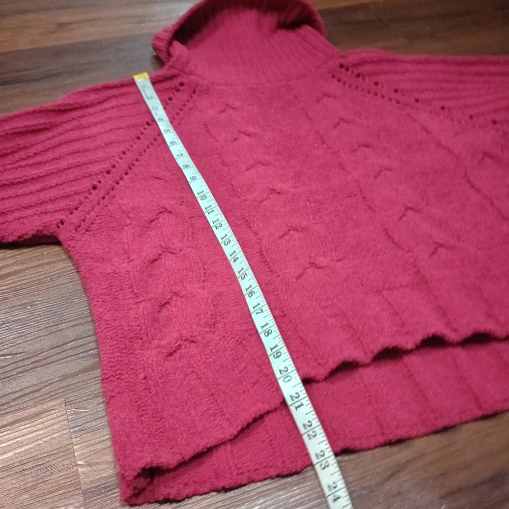 Charlotte Russe Boxy Fit Turtleneck Chenille Sweater